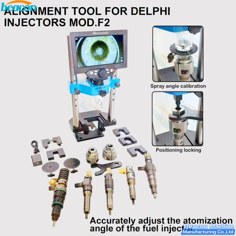 {Herramienta de calibración de ángulo de inyectores Delphi Serie F2 G4-80 para sistemas Volvo D11K BEBE1R11402 y F2E}