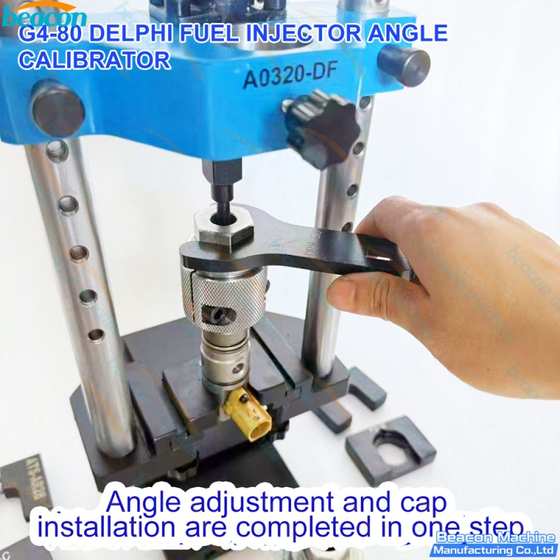 {Herramienta de calibración de ángulo de inyectores Delphi Serie F2 G4-80 para sistemas Volvo D11K BEBE1R11402 y F2E}