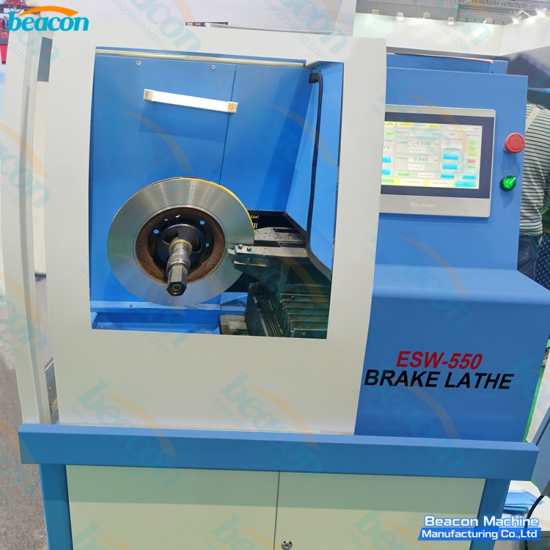 {Torno CNC inteligente para discos de freno ESW-5500 Máquina de rectificado de rotores de precisión con pantalla táctil LED}