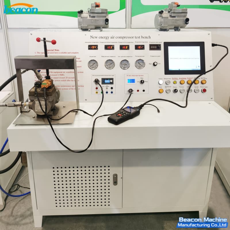 {Banco de pruebas profesional NC101 para compresores de aire de vehículos eléctricos (EV) de nuevas energías Estación integral de pruebas de rendimiento y durabilidad}