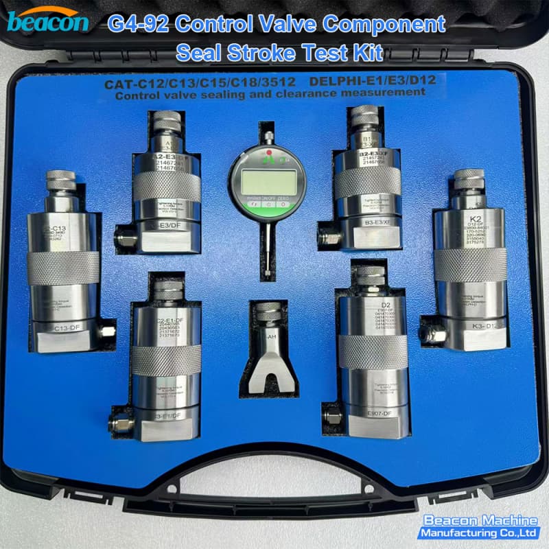 {Kit de prueba de carrera del sello de componentes de la válvula de control G4-92 para CAT Serie C Detroit Volvo E3/E1 Iveco y Delphi D12}