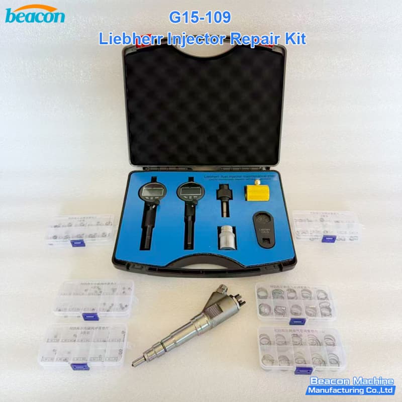 {G15-109 Kit de reparación de inyector de combustible Liebherr con junta solenoide muelle y aguja de la tobera}