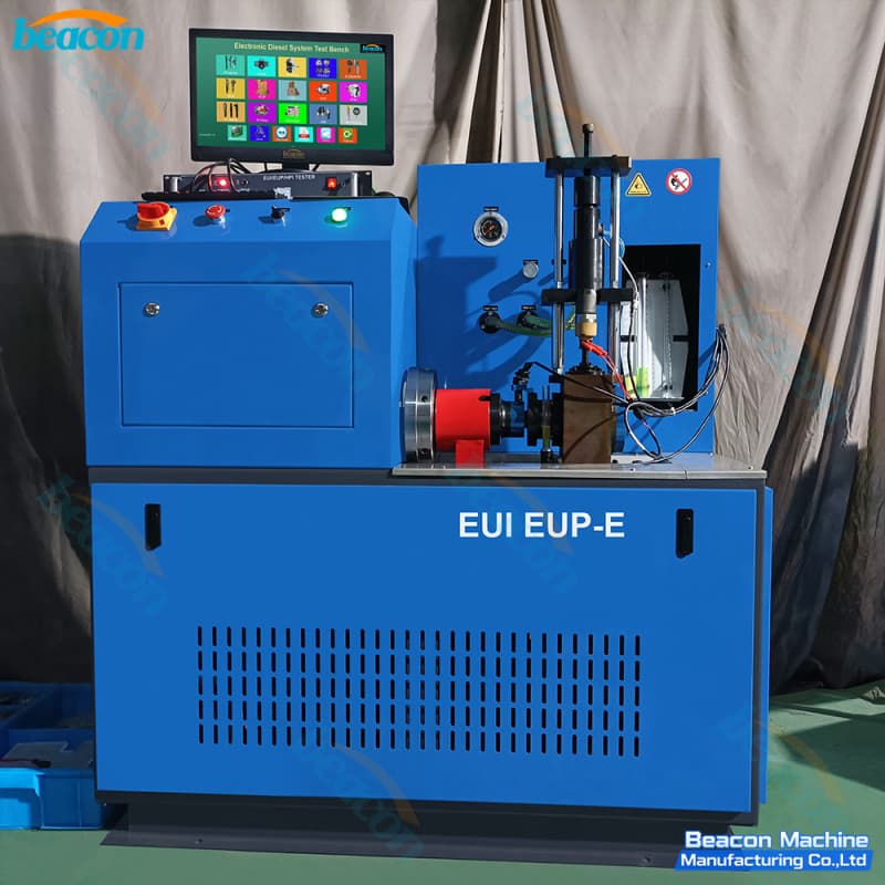 {Banco de pruebas EUI/EUP-E para inyectores CAT Cummins X15/Q60 Bosch Delphi E1/E3 Detroit Iveco y Scania.}