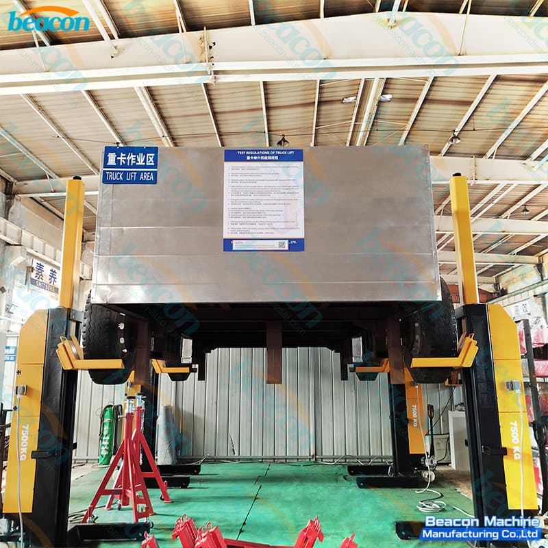 {BC-4175 Elevador de camión de columna móvil conectado por cable de 30 toneladas para reparación de camiones y autobuses}