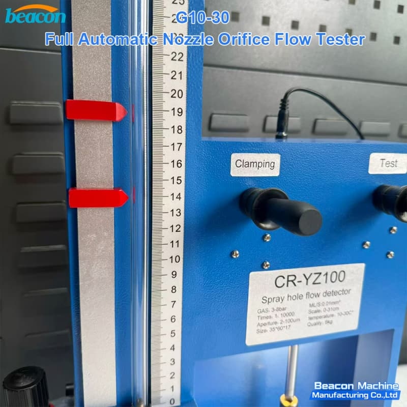 {Kit de herramientas de reparación de boquilla de inyector diésel G10-30 probador de flujo de orificio de boquilla completamente automático}