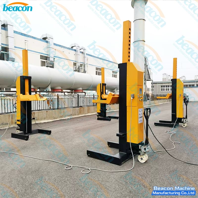 {BC-4175 Elevador de camión de columna móvil conectado por cable de 30 toneladas para reparación de camiones y autobuses}