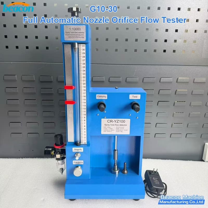 {Kit de herramientas de reparación de boquilla de inyector diésel G10-30 probador de flujo de orificio de boquilla completamente automático}