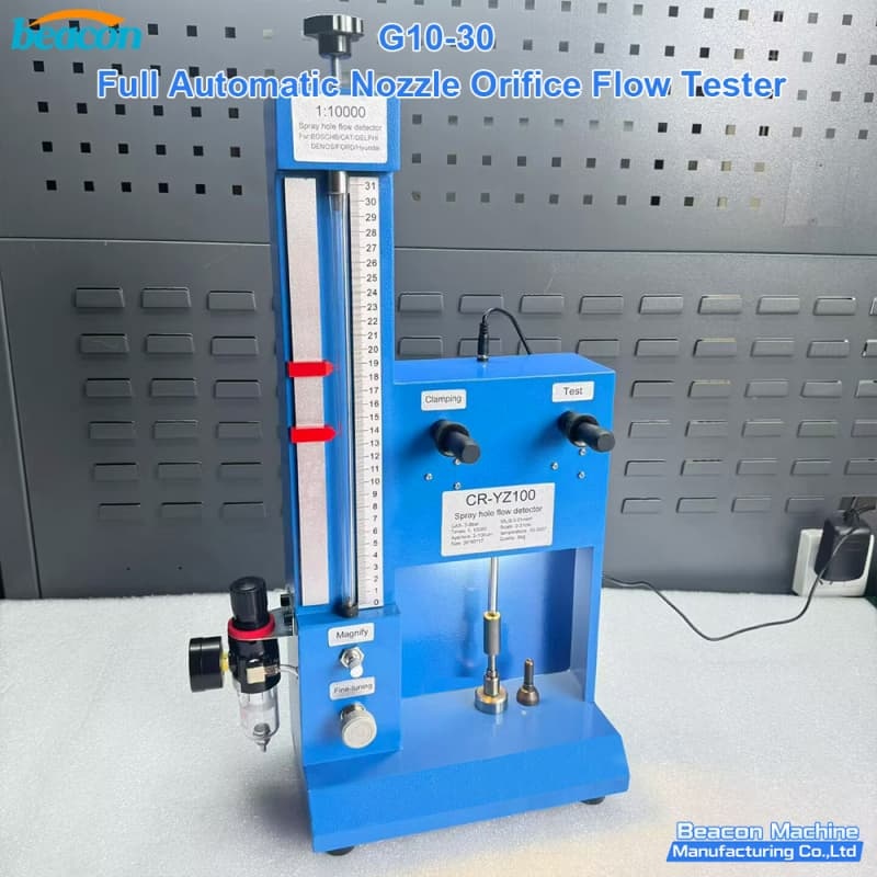 {Kit de herramientas de reparación de boquilla de inyector diésel G10-30 probador de flujo de orificio de boquilla completamente automático}