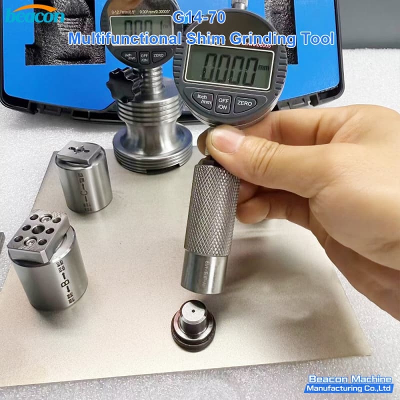 {Herramienta de pulido de cuña multifuncional G14-70 kit de medición de espesor de cuña de inyector diésel}