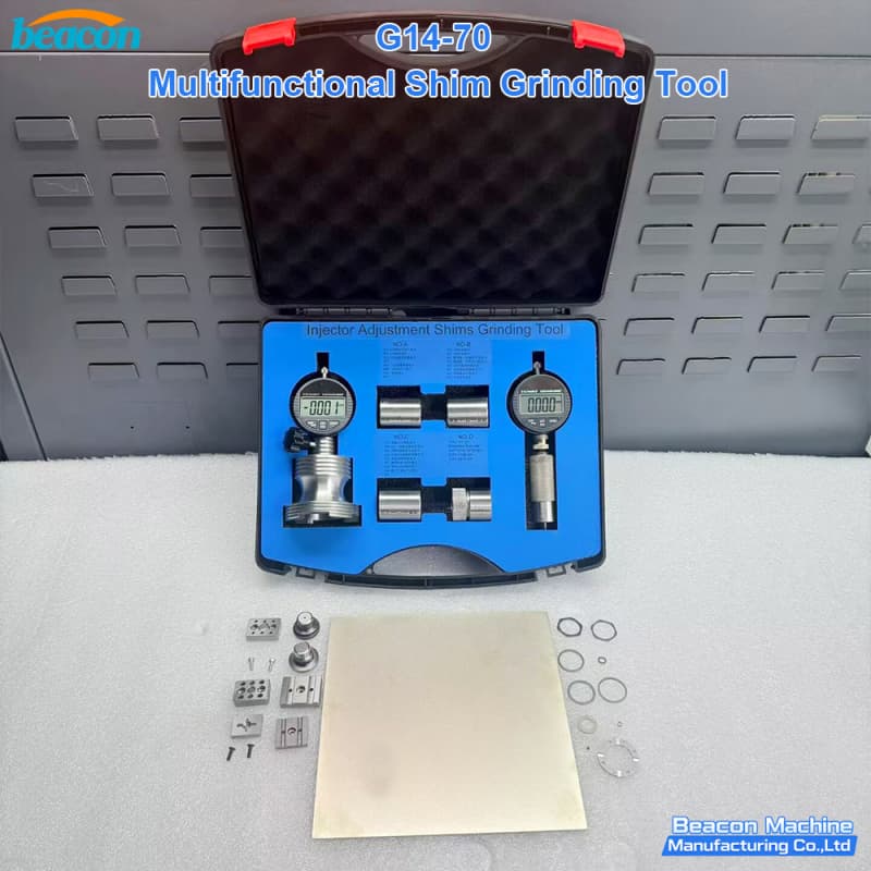 {Herramienta de pulido de cuña multifuncional G14-70 kit de medición de espesor de cuña de inyector diésel}