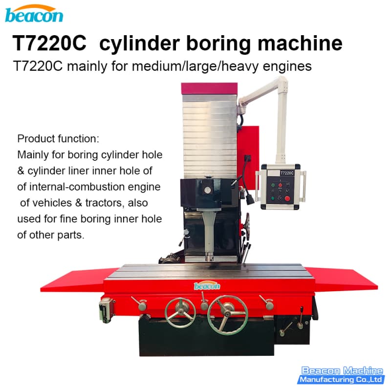 {Máquina perforadora de cilindros T7220C Máquina perforadora de cilindros de motor de servicio pesado para motores medianos y grandes}