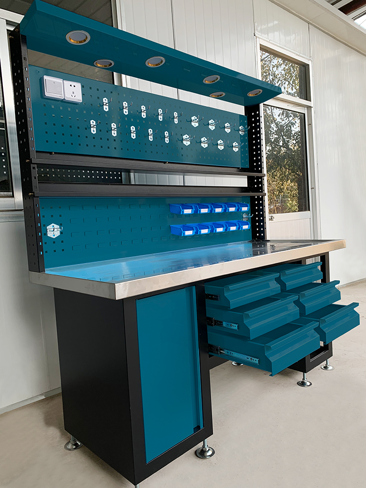 BT-I mesa trabajo industrial pesada vista frontal