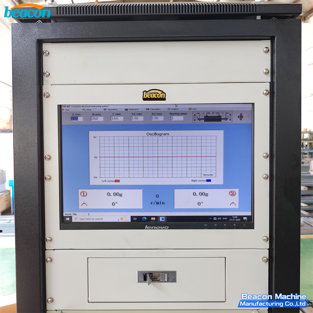 {YYQ-8000A Máquina Equilibradora de Transmisión por Correa 8000kg Máx Pieza Rotor Industrial Equilibrador Dinámico}