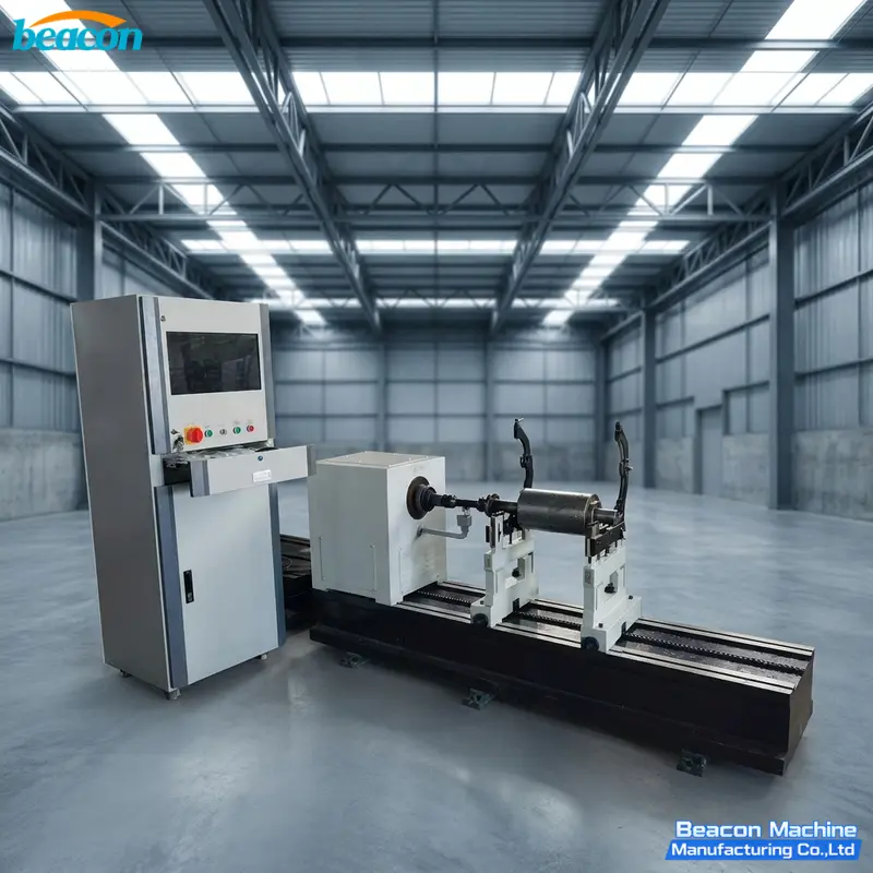 {Máquina de Equilibrado con Accionamiento por Junta Universal YYW-160A 5-160kg Rotor Horizontal de Bancada Rígida}