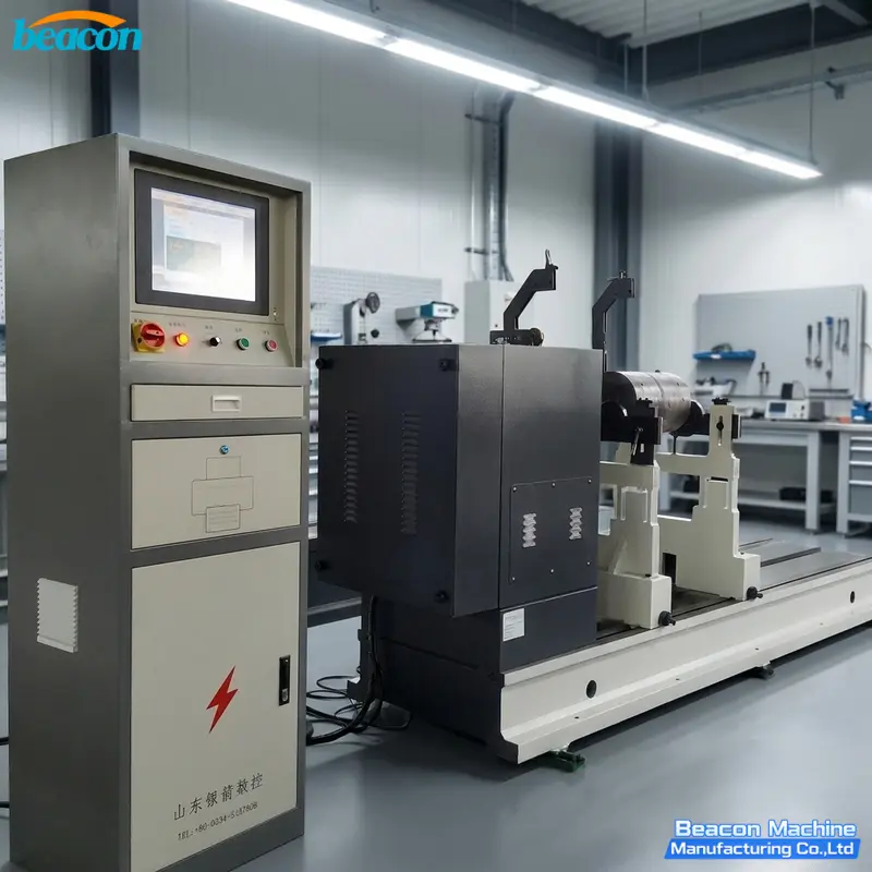 {Máquina de Equilibrado con Accionamiento por Junta Universal YYW-160A 5-160kg Rotor Horizontal de Bancada Rígida}